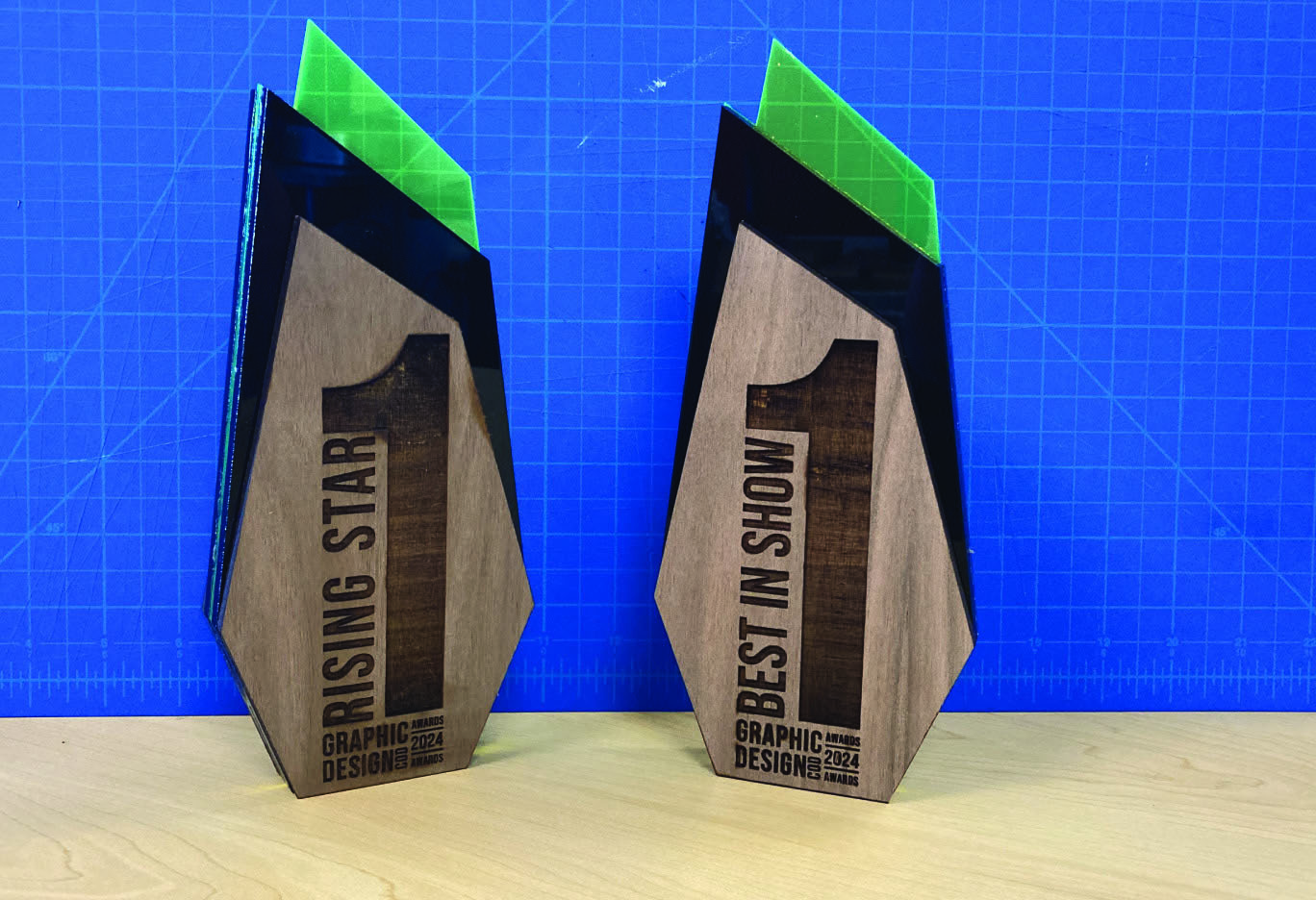 custom laser cut trophy